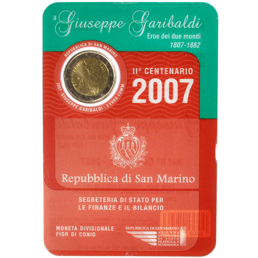 San Marino, 2 Euro, 2007, MS(65-70), 0.00