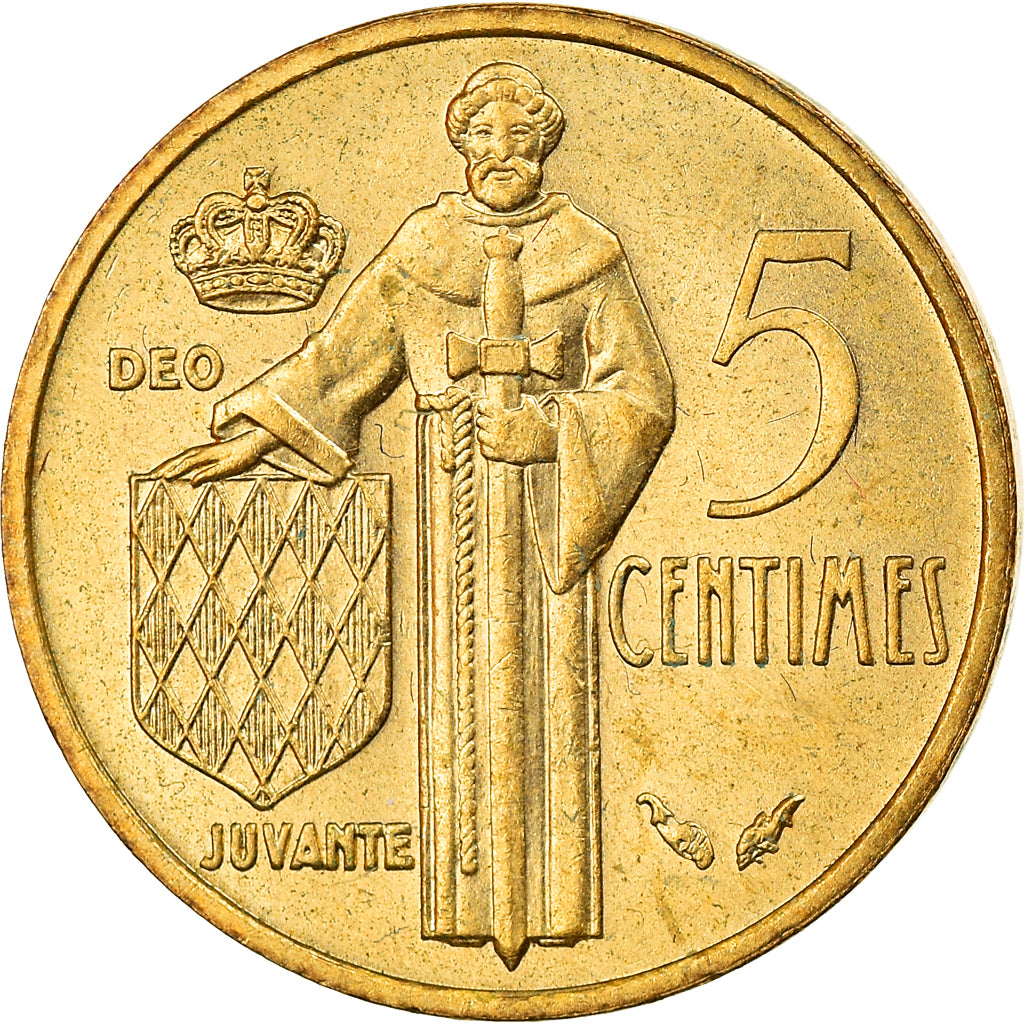 Monnaie, Monaco, Rainier III, 5 Centimes, 1976, SUP, Aluminum-Bronze, Gadoury:MC