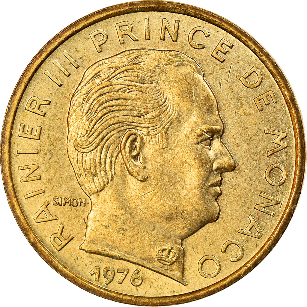 Münze, Monaco, Rainier III, 5 Centimes, 1976, VZ, Aluminum-Bronze, KM:156