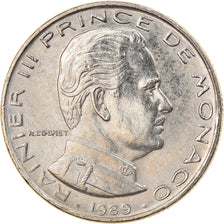 Moneta, Monaco, Rainier III, 1/2 Franc, 1989, SPL, Nichel, KM:145, Gadoury:MC