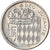 Coin, Monaco, Rainier III, 1/2 Franc, 1976, MS(63), Nickel, KM:145, Gadoury:MC