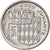 Coin, Monaco, Rainier III, 1/2 Franc, 1968, AU(55-58), Nickel, KM:145