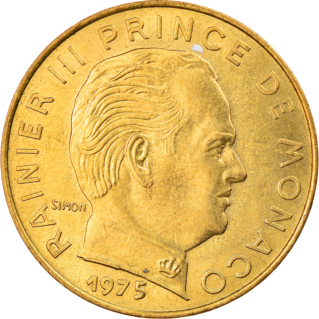 Coin, Monaco, Rainier III, 20 Centimes, 1975, MS(63), Aluminum-Bronze, KM:143