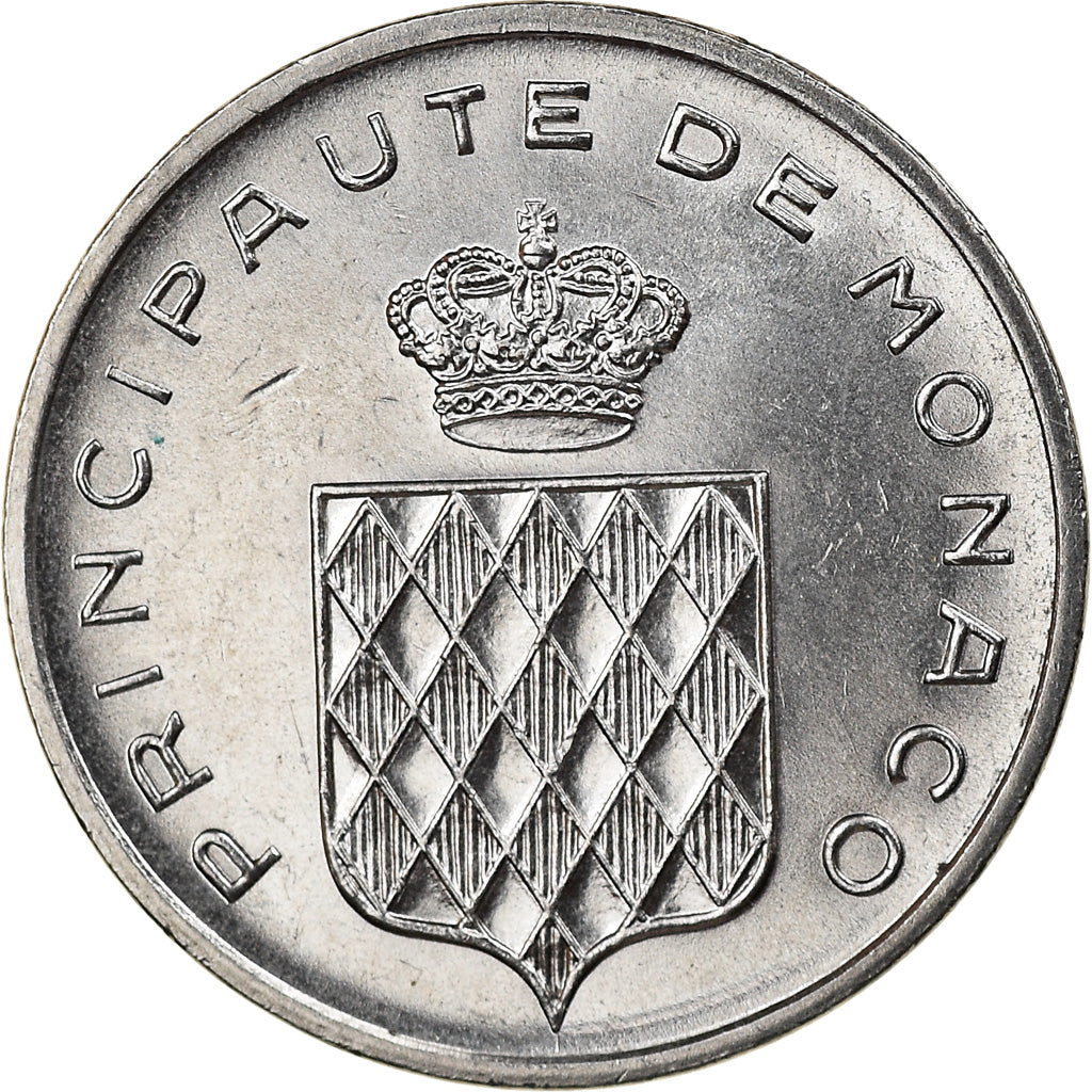 Münze, Monaco, Rainier III, Centime, 1977, UNZ, Stainless Steel, KM:155