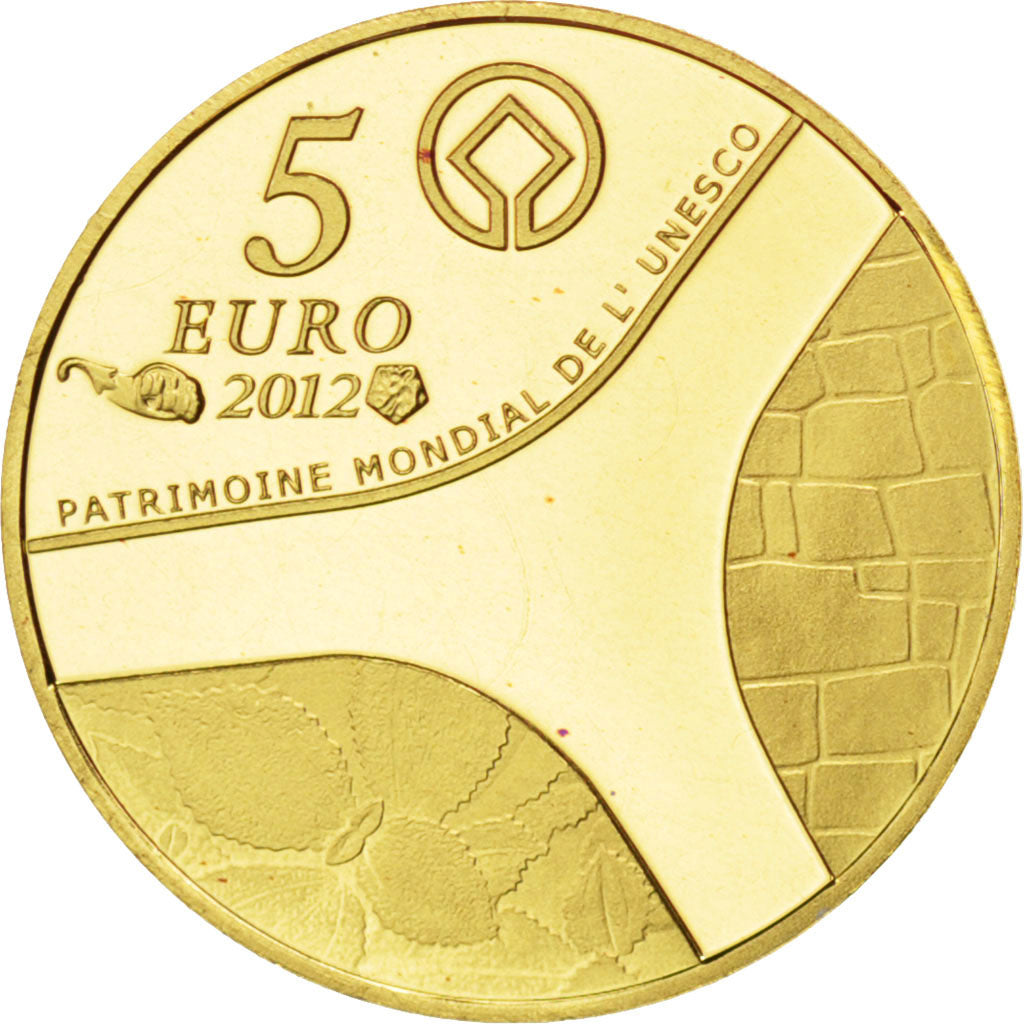France, 5 Euros, 2012, MS(65-70), Gold, 0.50