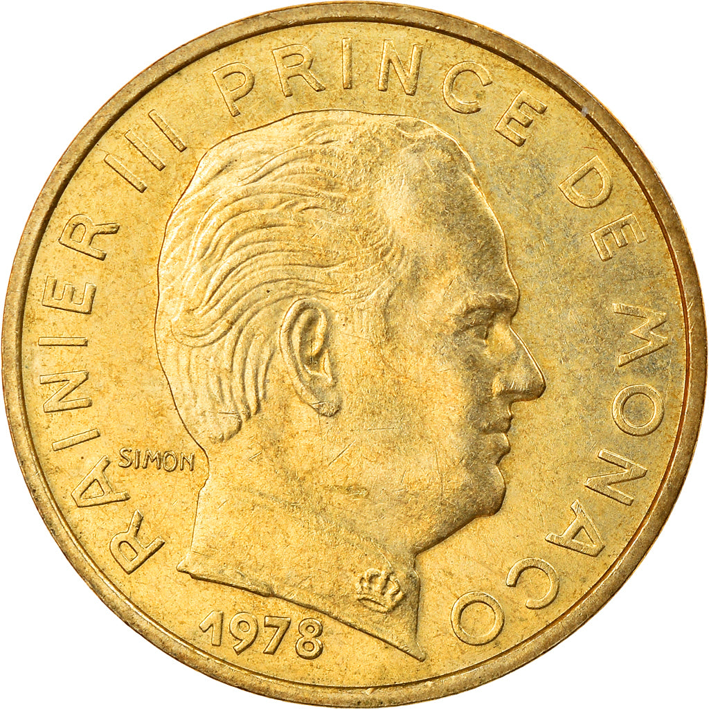 Münze, Monaco, Rainier III, 10 Centimes, 1978, SS, Aluminum-Bronze, KM:142