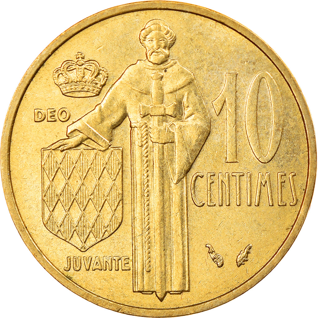 Coin, Monaco, Rainier III, 10 Centimes, 1978, AU(55-58), Aluminum-Bronze