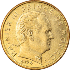 Monnaie, Monaco, Rainier III, 10 Centimes, 1974, SUP, Aluminum-Bronze