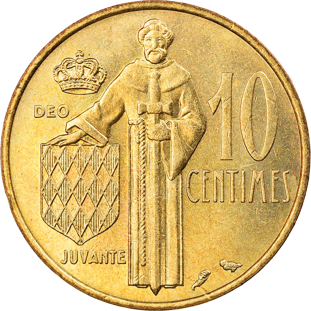 Monnaie, Monaco, Rainier III, 10 Centimes, 1974, SUP, Aluminum-Bronze