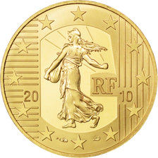 France, 50 Euro, 2010, MS(65-70), Gold, 8.45