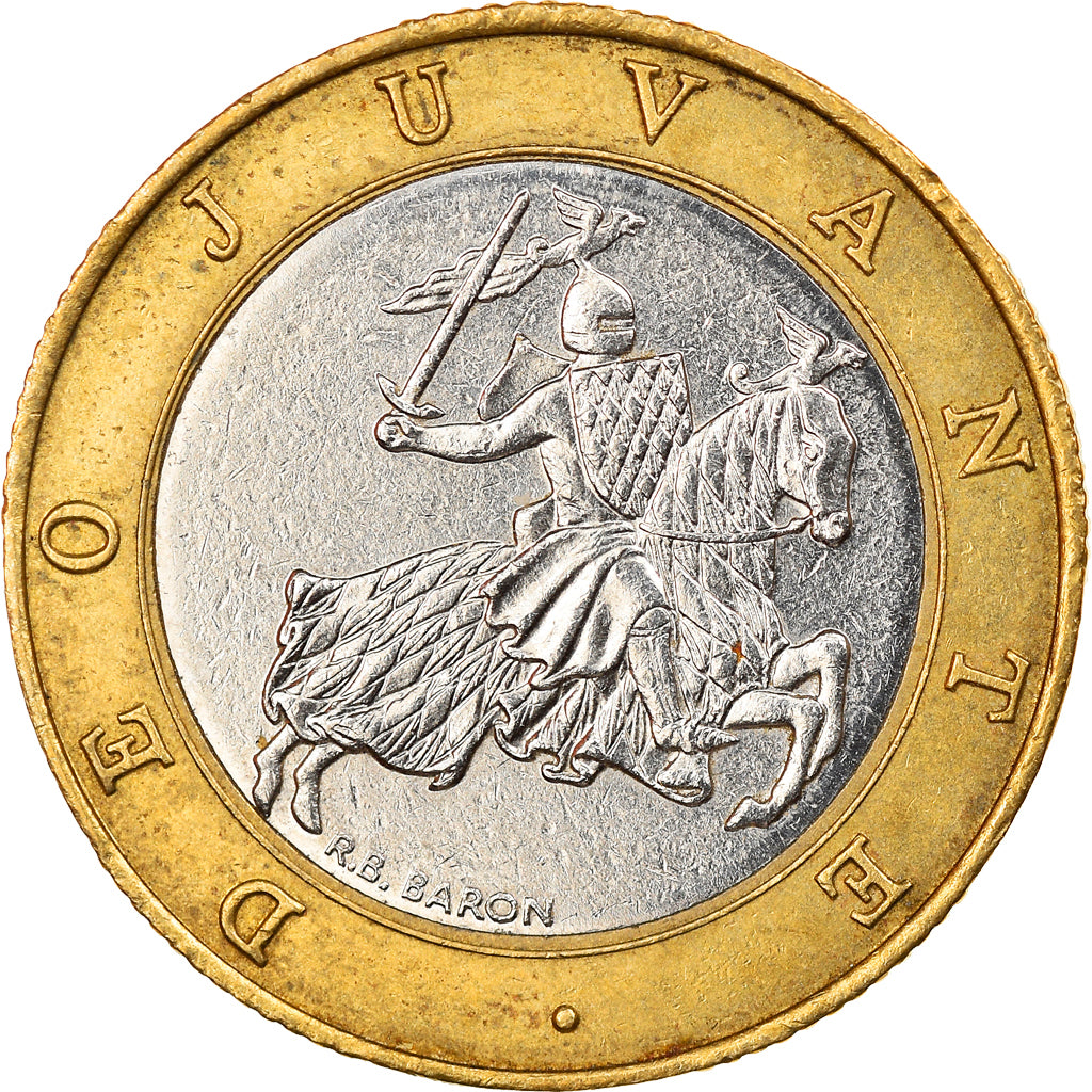 Coin, Monaco, Rainier III, 10 Francs, 1992, EF(40-45), Bi-Metallic, KM:163