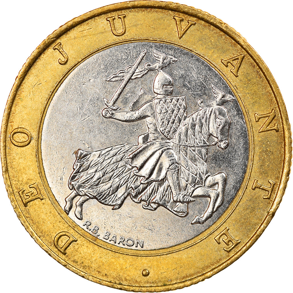 Coin, Monaco, Rainier III, 10 Francs, 1992, EF(40-45), Bi-Metallic, KM:163