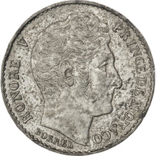 Moneta, Monaco, 1/4 Franc, AU(55-58), Cyna