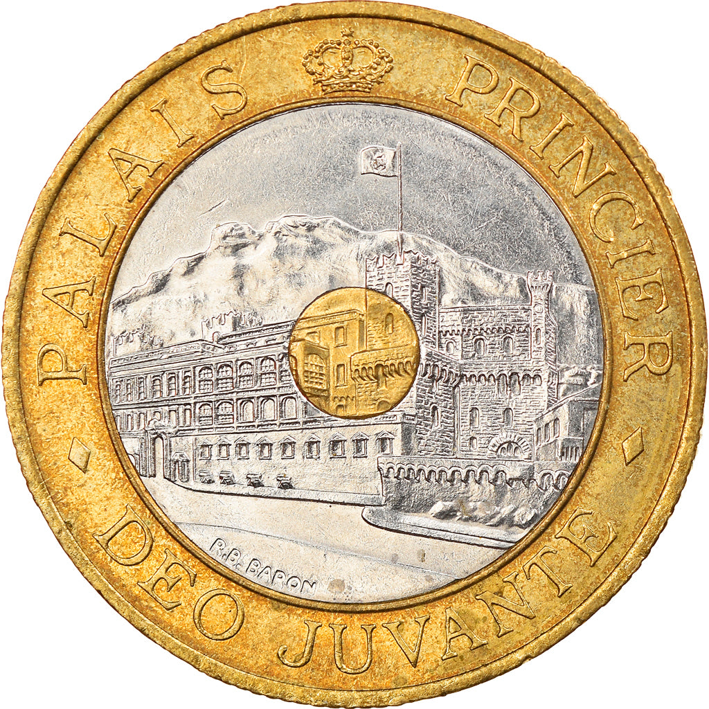 Coin, Monaco, Rainier III, 20 Francs, 1992, EF(40-45), Tri-Metallic, KM:165