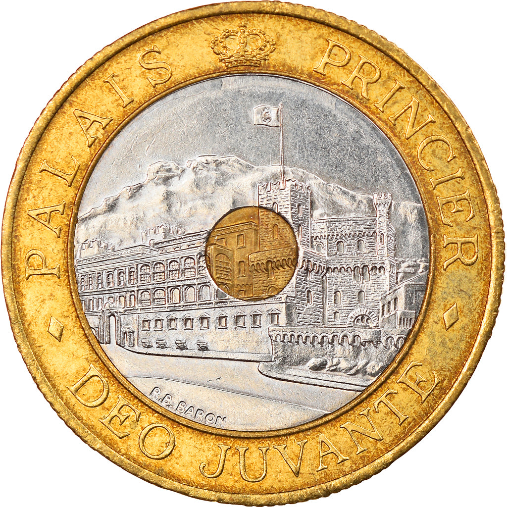 Coin, Monaco, Rainier III, 20 Francs, 1992, EF(40-45), Tri-Metallic, KM:165
