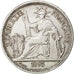 FRENCH INDO-CHINA, Piastre, 1895, Paris, KM #5a.1, EF(40-45), Silver, Lecompte..