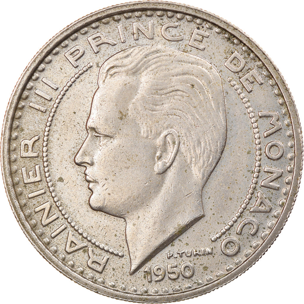 Moneta, Monaco, Rainier III, 100 Francs, Cent, 1950, SPL-, Rame-nichel, KM:133