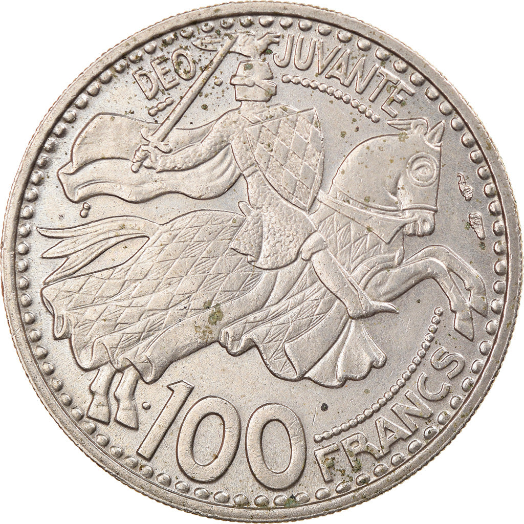Moneta, Monaco, Rainier III, 100 Francs, Cent, 1950, SPL-, Rame-nichel, KM:133