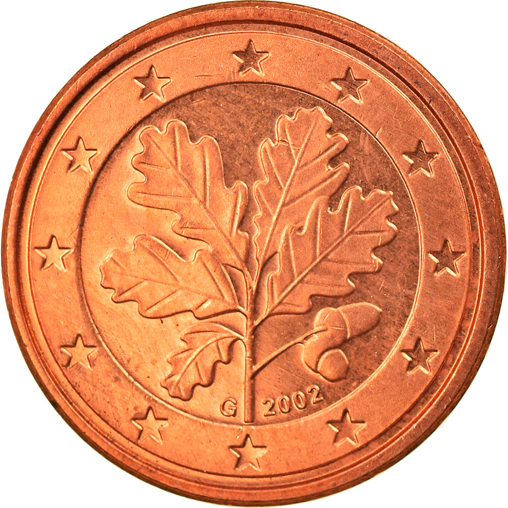 ALEMANHA - REPÚBLICA FEDERAL, Euro Cent, 2002, Karlsruhe, MS(65-70), Aço