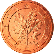 GERMANY - FEDERAL REPUBLIC, Euro Cent, 2002, Hambourg, MS(65-70), Copper Plated