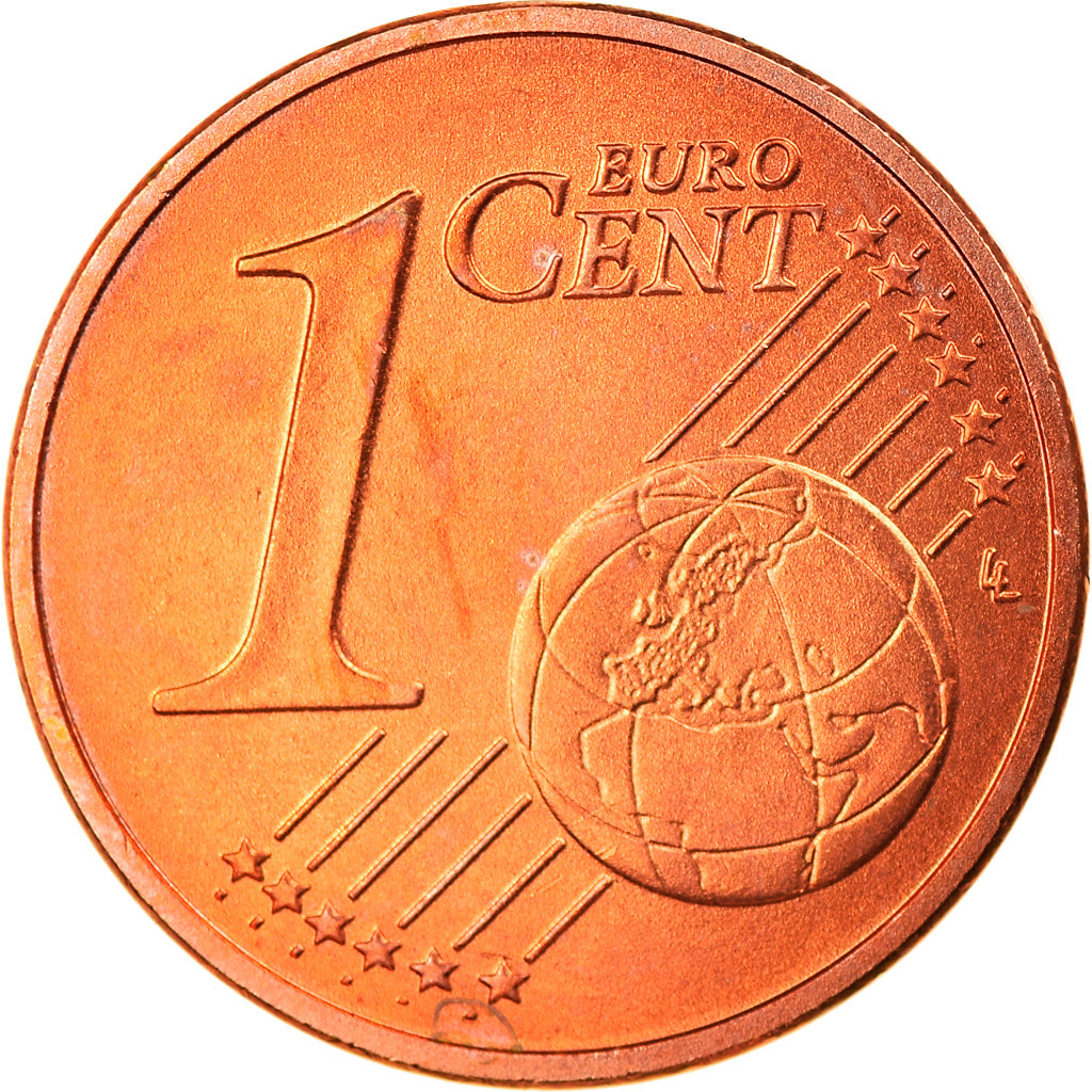 GERMANY - FEDERAL REPUBLIC, Euro Cent, 2002, Hambourg, MS(65-70), Copper Plated