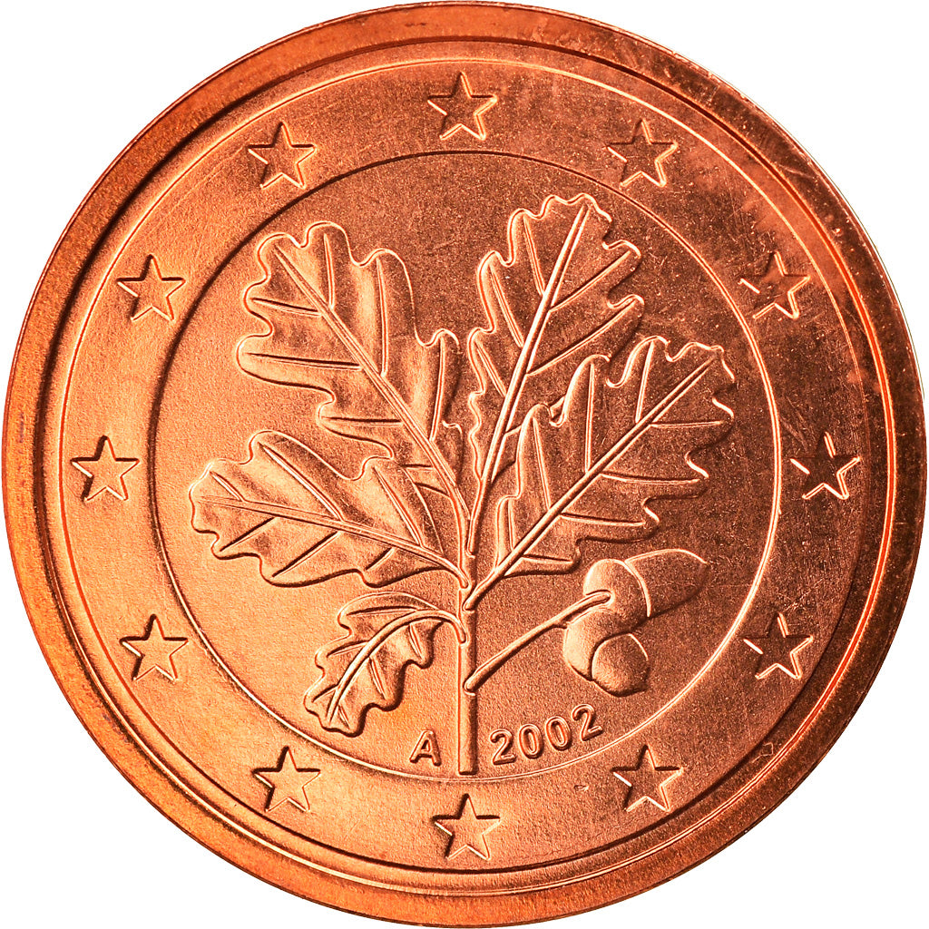 GERMANIA - REPUBBLICA FEDERALE, 2 Euro Cent, 2002, Berlin, FDC, Acciaio placcato