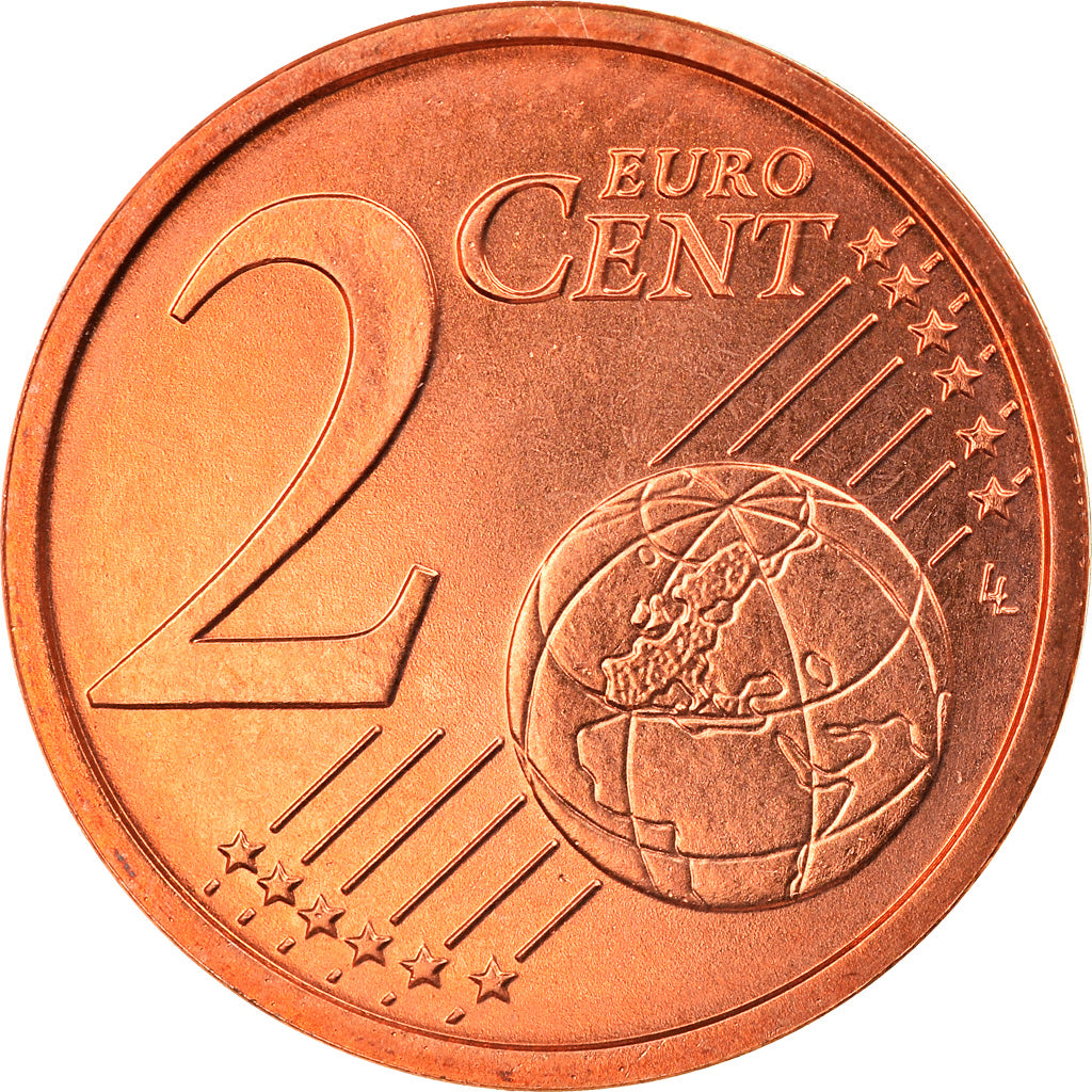 GERMANIA - REPUBBLICA FEDERALE, 2 Euro Cent, 2002, Berlin, FDC, Acciaio placcato