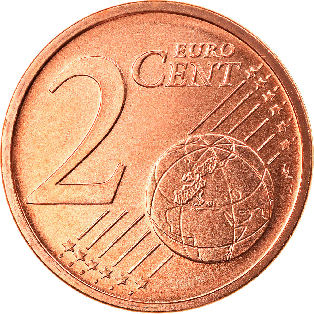 Bundesrepublik Deutschland, 2 Euro Cent, 2002, Stuttgart, STGL, Copper Plated