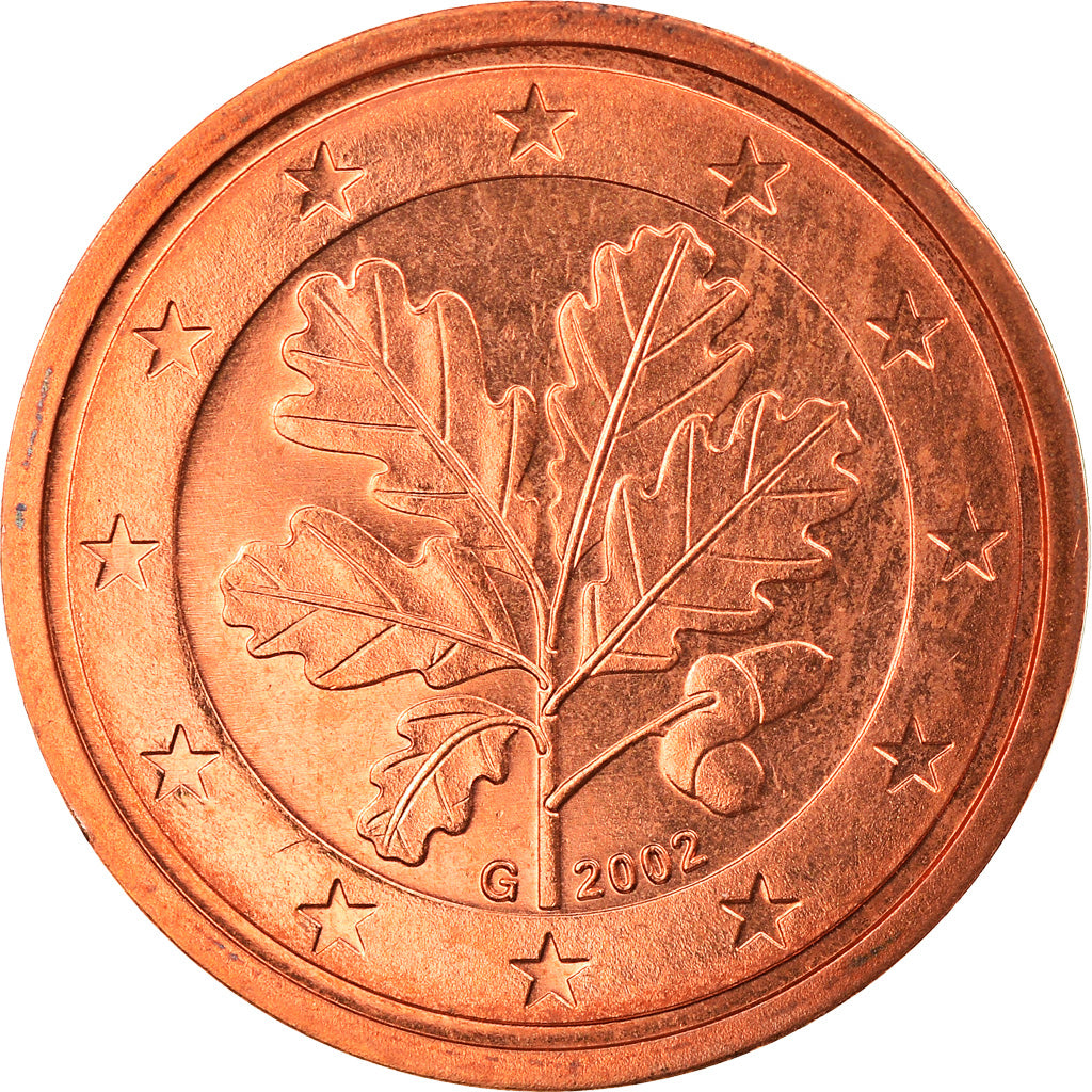 GERMANIA - REPUBBLICA FEDERALE, 2 Euro Cent, 2002, Karlsruhe, FDC, Acciaio