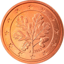 GERMANY - FEDERAL REPUBLIC, 2 Euro Cent, 2002, Hambourg, MS(65-70), Copper