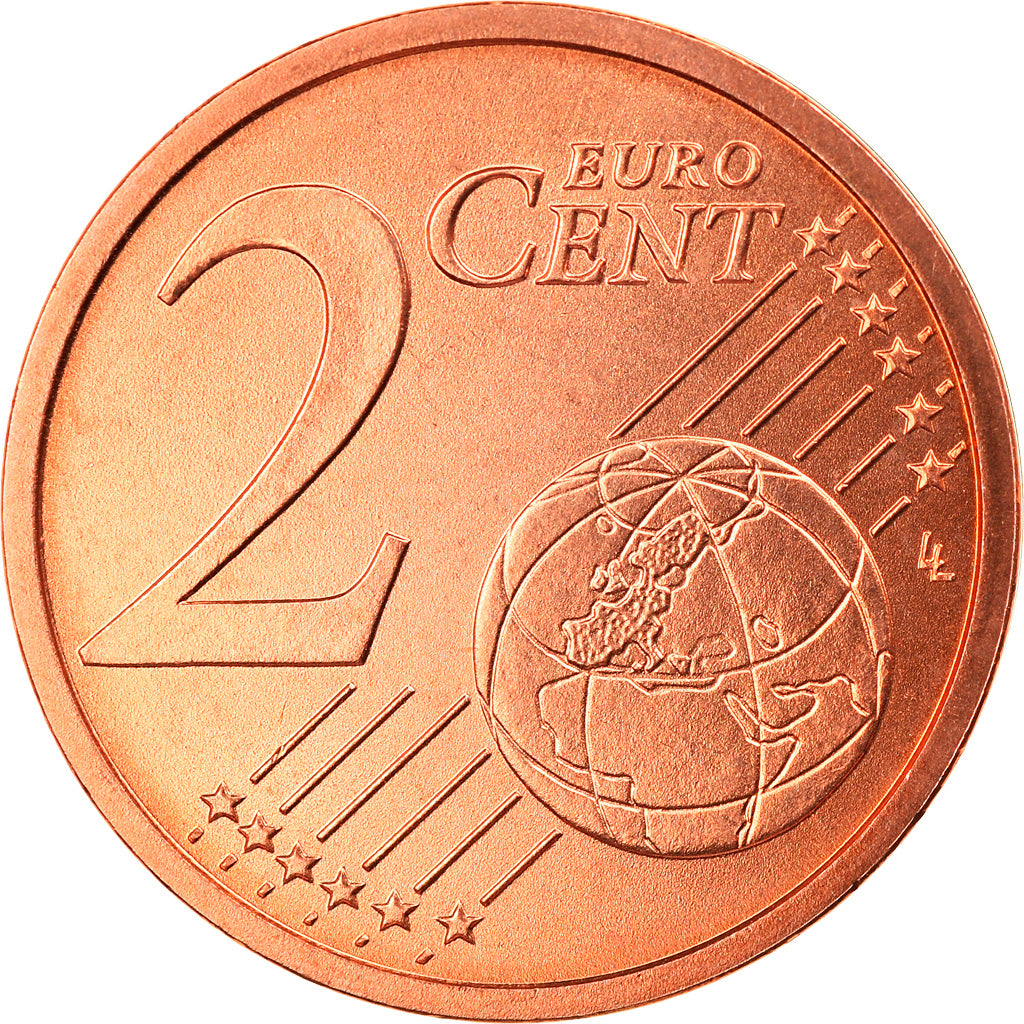 GERMANY - FEDERAL REPUBLIC, 2 Euro Cent, 2002, Hambourg, MS(65-70), Copper