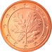 GERMANY - FEDERAL REPUBLIC, 5 Euro Cent, 2002, Hambourg, MS(65-70), Copper