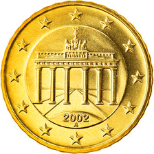 Bundesrepublik Deutschland, 10 Euro Cent, 2002, Berlin, STGL, Messing, KM:210