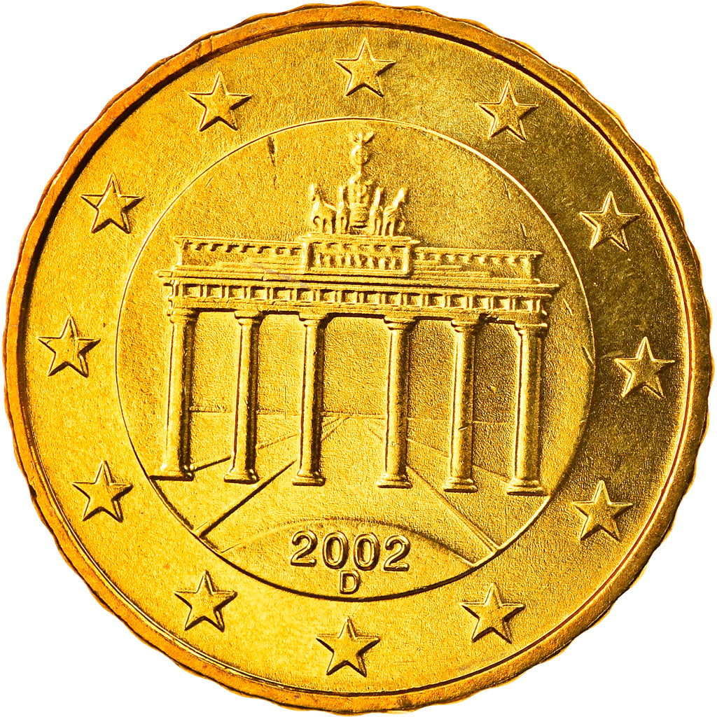 GERMANIA - REPUBBLICA FEDERALE, 10 Euro Cent, 2002, Munich, FDC, Ottone, KM:210