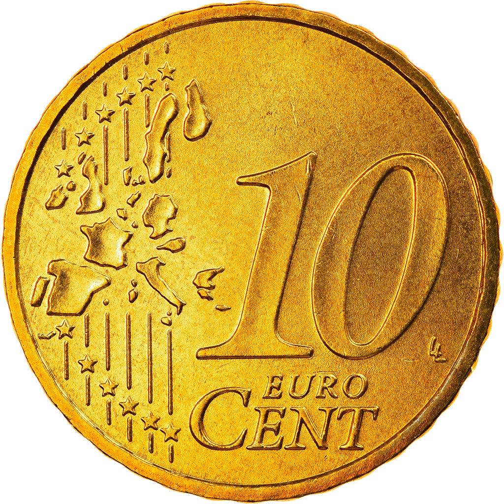 Federale Duitse Republiek, 10 Euro Cent, 2002, Karlsruhe, FDC, Tin, KM:210