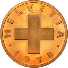 SWITZERLAND, Rappen, 1978, Bern, KM #46, MS(63), Bronze, 16, 1.47