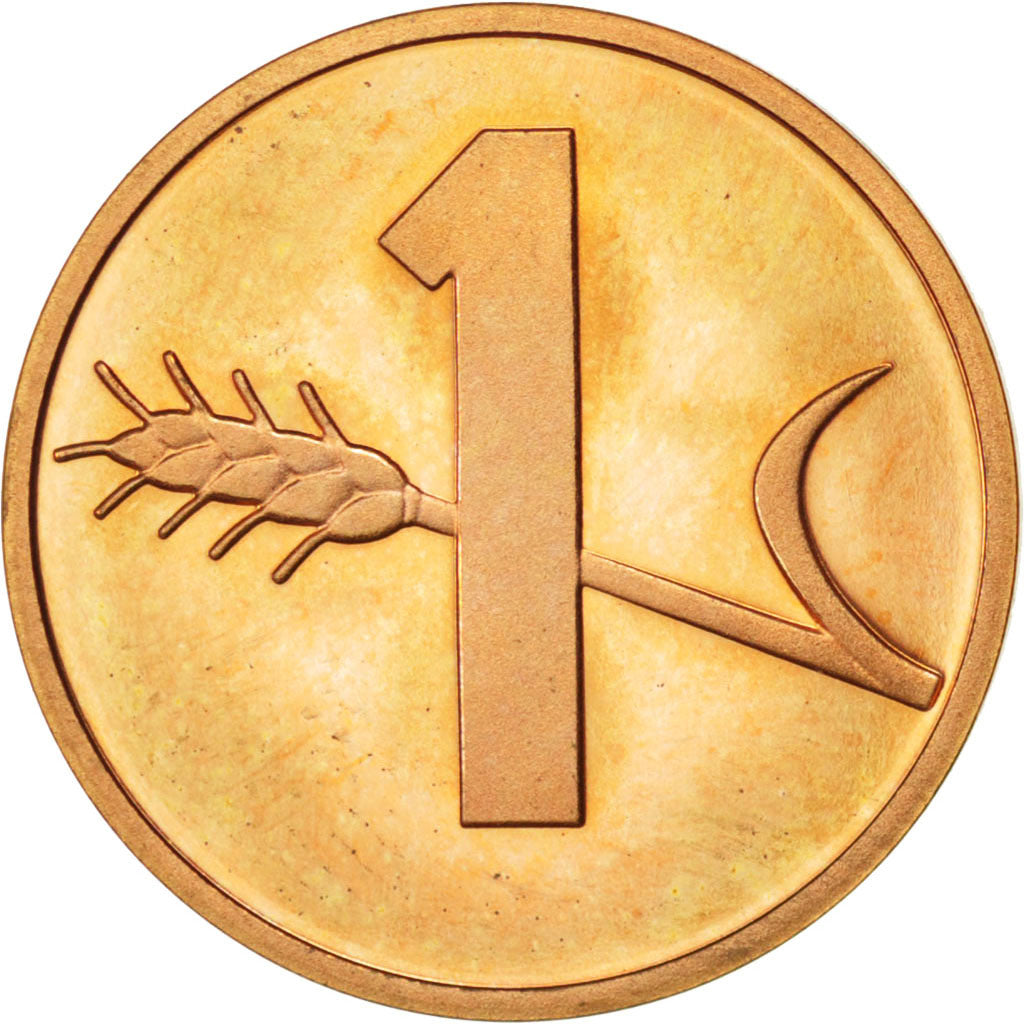 SWITZERLAND, Rappen, 1978, Bern, KM #46, MS(63), Bronze, 16, 1.47