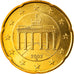 Federale Duitse Republiek, 20 Euro Cent, 2002, Karlsruhe, FDC, Tin, KM:211