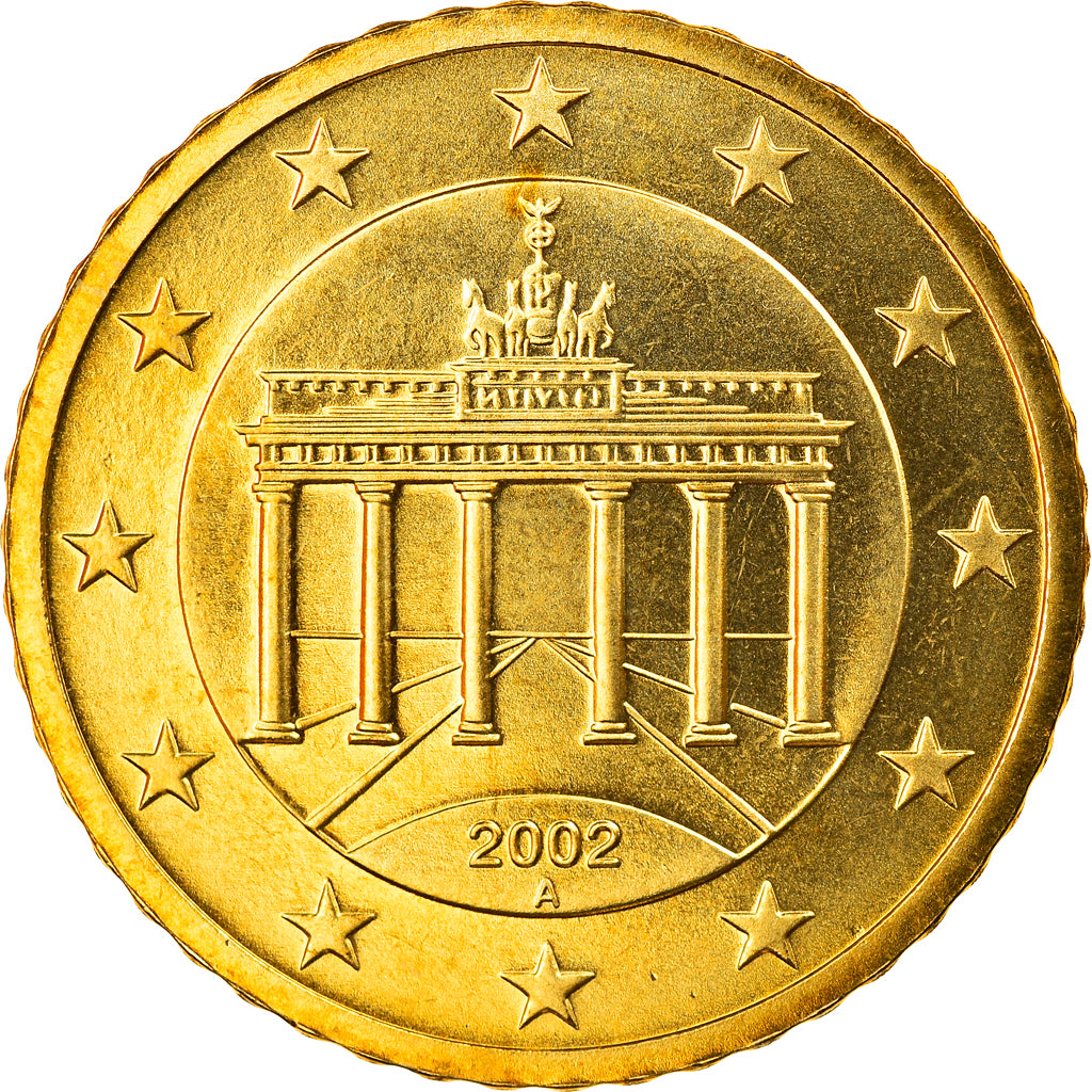 GERMANIA - REPUBBLICA FEDERALE, 50 Euro Cent, 2002, Berlin, FDC, Ottone, KM:212