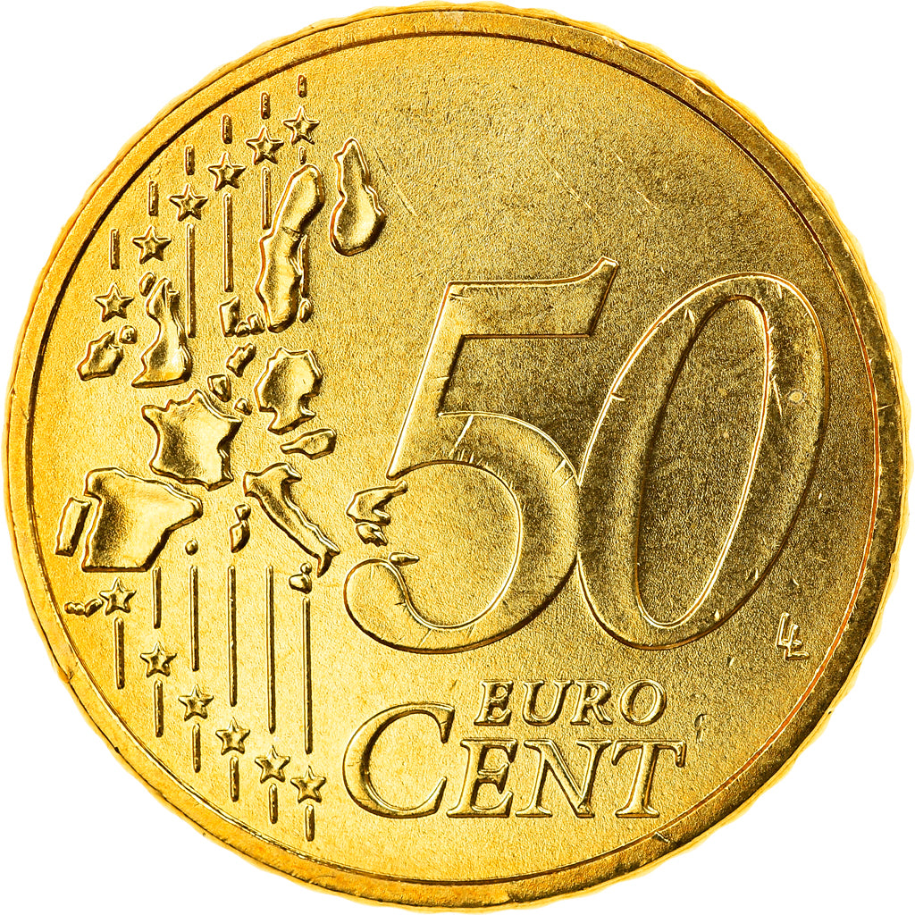 Federale Duitse Republiek, 50 Euro Cent, 2002, Munich, FDC, Tin, KM:212