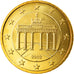 GERMANY - FEDERAL REPUBLIC, 50 Euro Cent, 2002, Hambourg, MS(65-70), Brass
