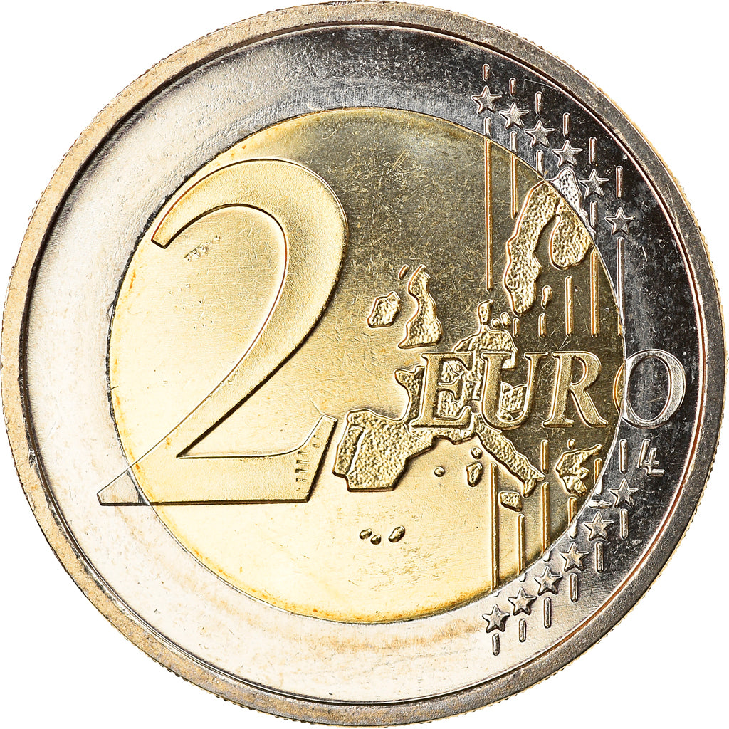 GERMANY - FEDERAL REPUBLIC, 2 Euro, 2002, Karlsruhe, MS(65-70), Bi-Metallic