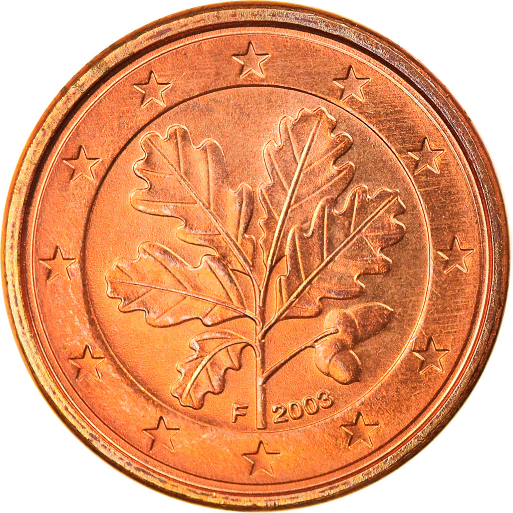 GERMANY - FEDERAL REPUBLIC, 2 Euro, 2003, Stuttgart, MS(65-70), Bi-Metallic