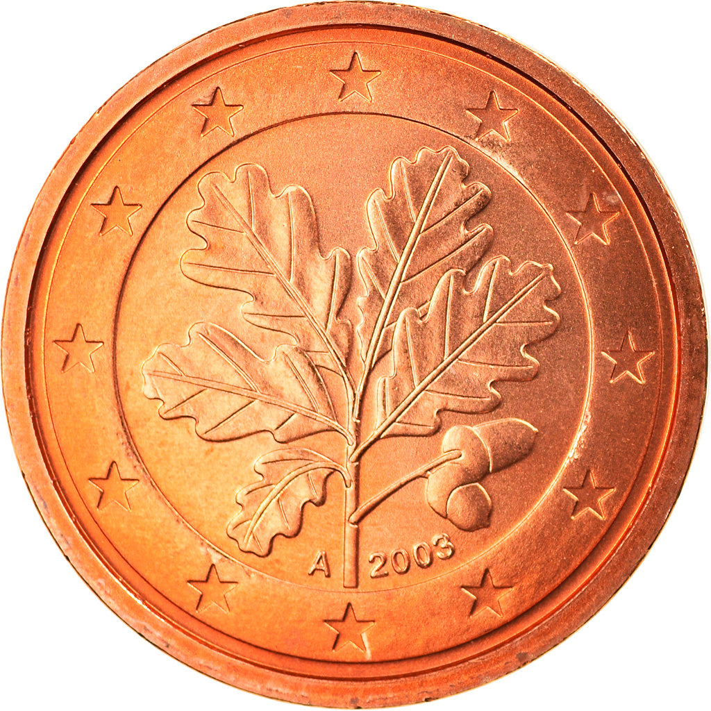 GERMANIA - REPUBBLICA FEDERALE, 2 Euro Cent, 2003, Berlin, FDC, Acciaio placcato