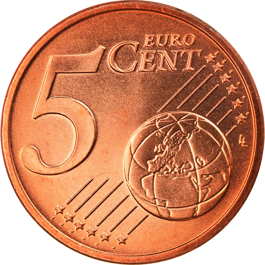 GERMANY - FEDERAL REPUBLIC, 5 Euro Cent, 2003, Berlin, MS(65-70), Copper Plated