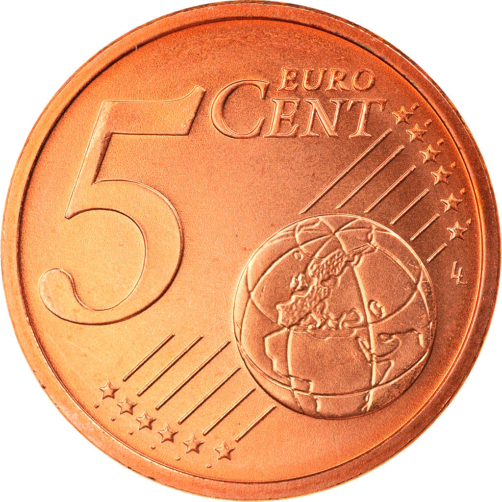GERMANIA - REPUBBLICA FEDERALE, 5 Euro Cent, 2003, Munich, FDC, Acciaio placcato