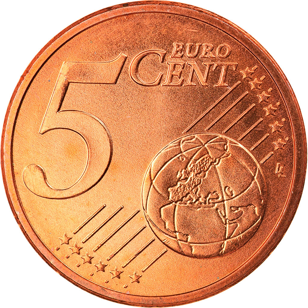 GERMANY - FEDERAL REPUBLIC, 5 Euro Cent, 2003, Hambourg, MS(65-70), Copper
