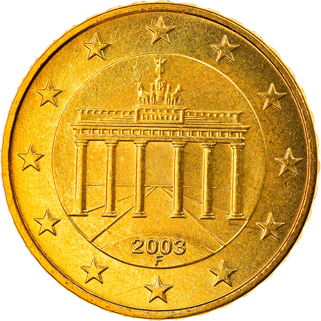 GERMANIA - REPUBBLICA FEDERALE, 10 Euro Cent, 2003, Stuttgart, FDC, Ottone