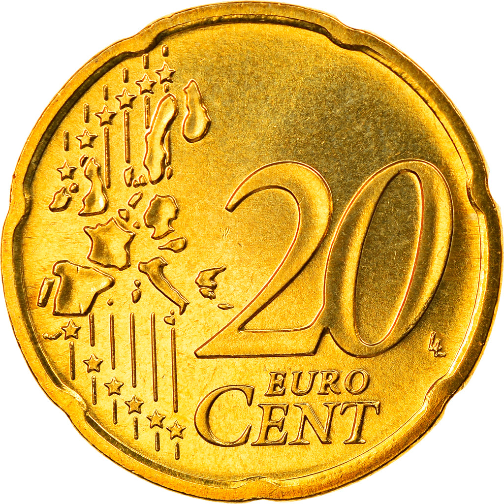 Niemcy - RFN, 20 Euro Cent, 2003, Berlin, MS(65-70), Mosiądz, KM:211