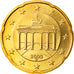 GERMANY - FEDERAL REPUBLIC, 20 Euro Cent, 2003, Munich, MS(65-70), Brass, KM:211